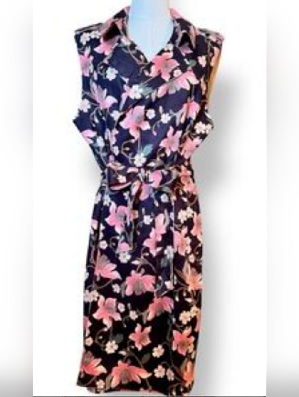NWOT! Fall Boho Cottagecore Belted Women's Sleeveless Jacket Trench Coat Vest 1X